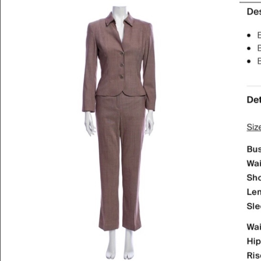 Escada Wool 2 piece pantsuit Blazer and pants Vintage Style